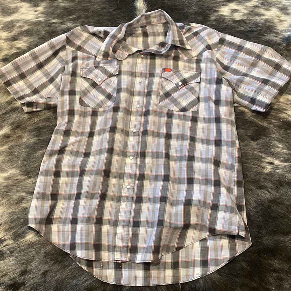ELY Western Shirt Sleeve Pearl Snap Shirt